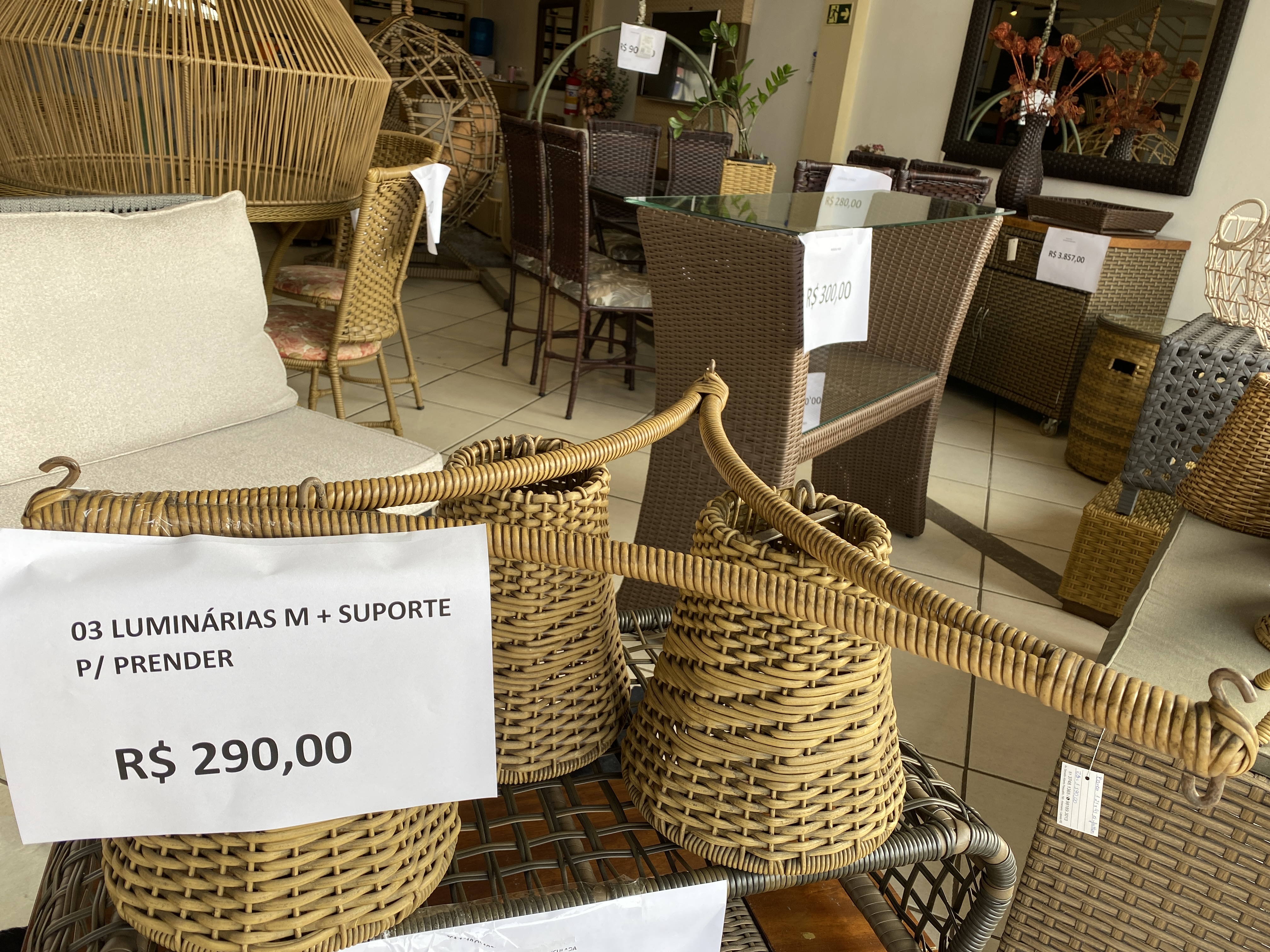Conj luminárias 