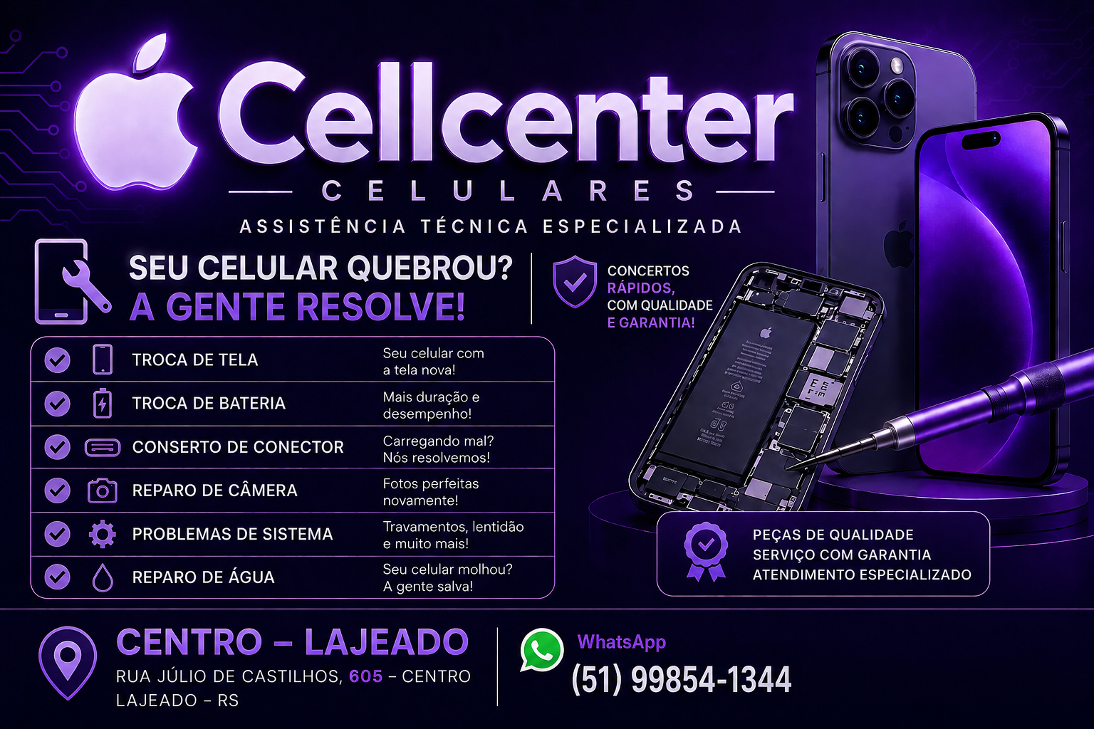 Assistência técnica de celular 